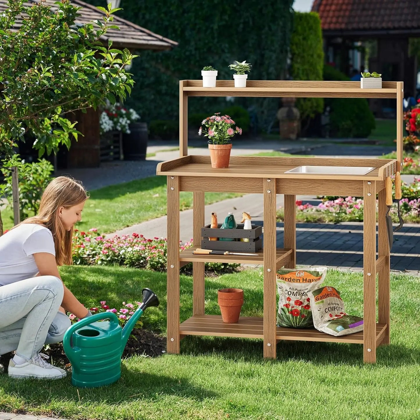 Potting Bench Table