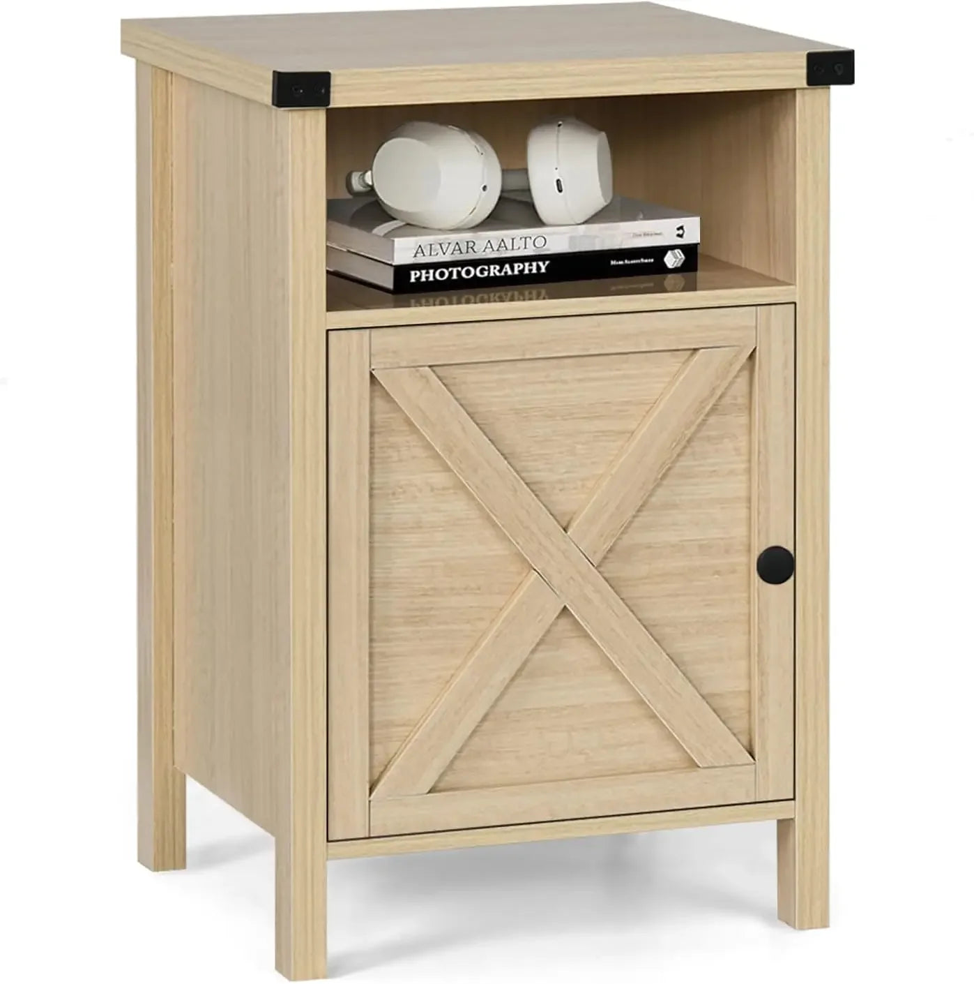 Nightstand Set with Barn Door