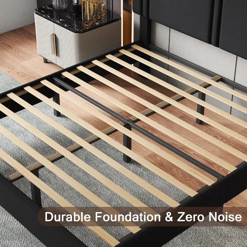 Upholstered Queen Size Bed Frame