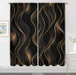 2Pcs Modern Art Curtains