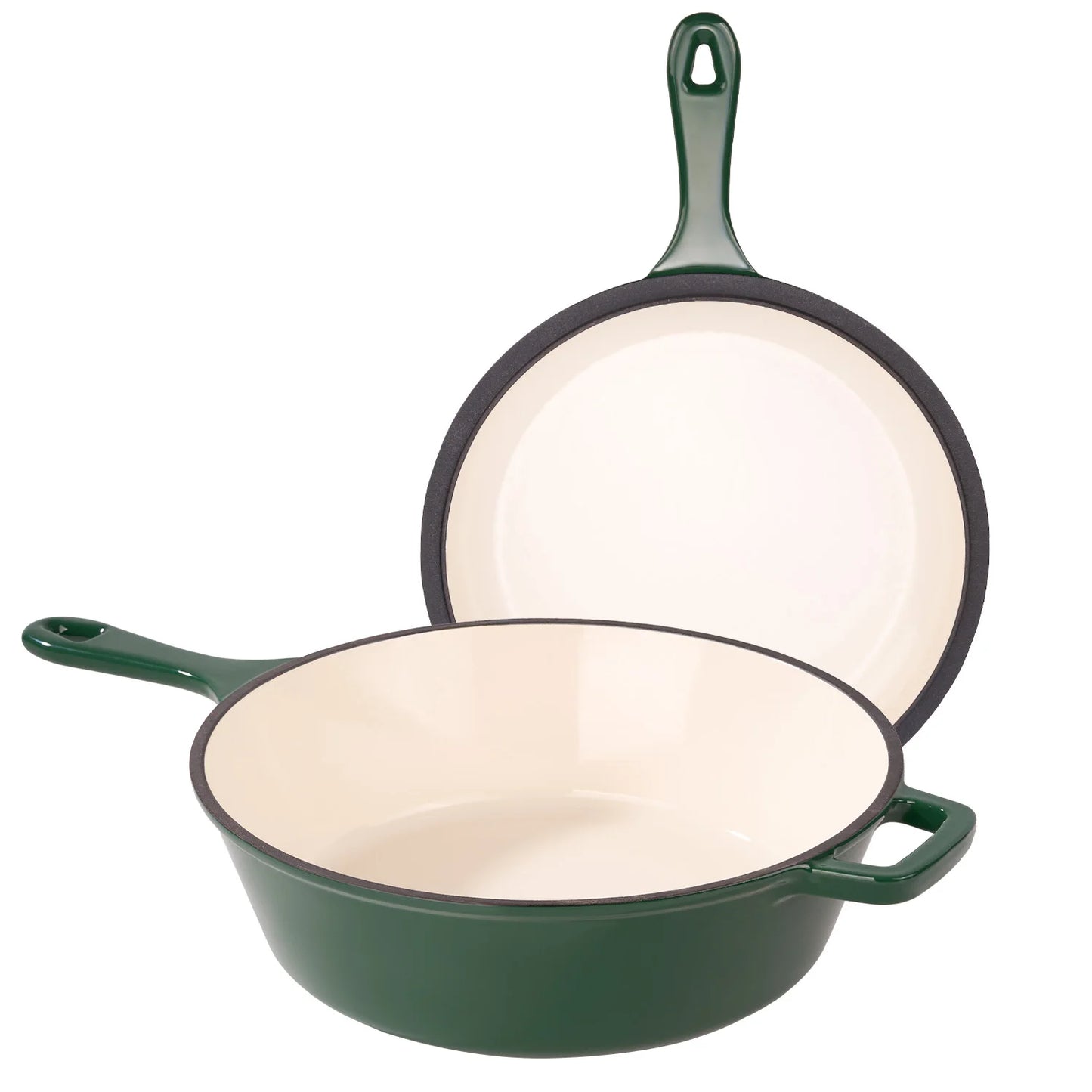 Enamel Cast Iron Frying Pan
