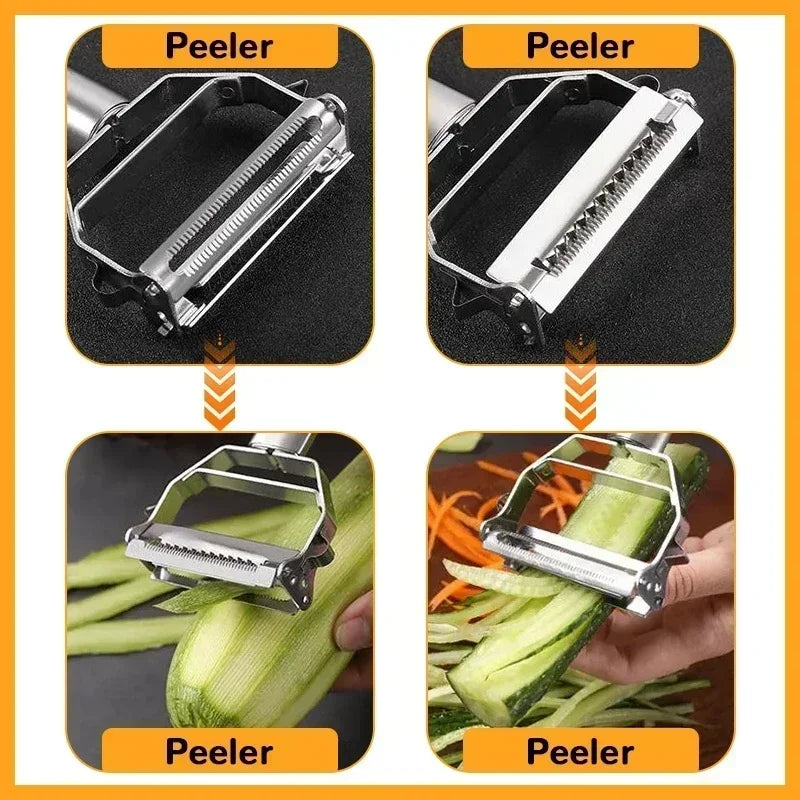 2025 1pc Double Headed Stainless Steel Peeler