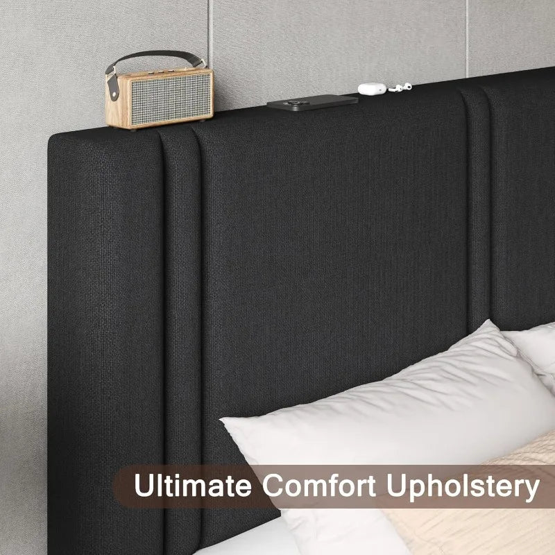 Upholstered Queen Size Bed Frame