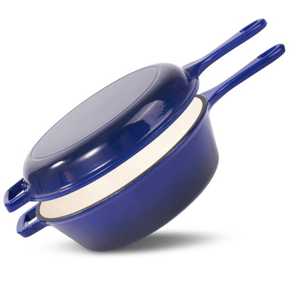 Enamel Cast Iron Frying Pan