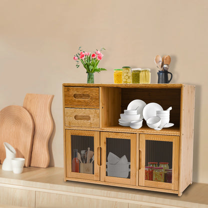 Bamboo Kitchen Utensil Cabinet