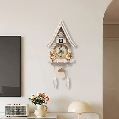 White Cuckoo Wall Clock