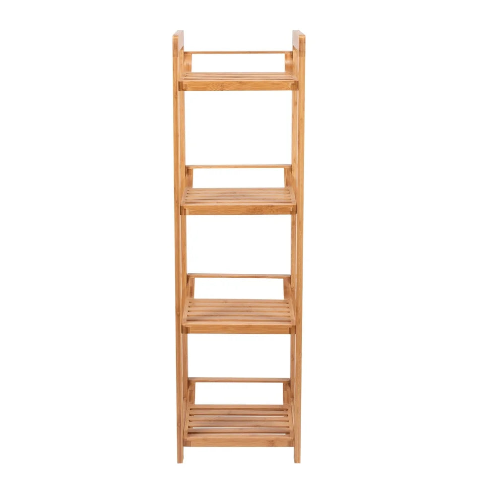 4 Tier Bamboo Shelving Tower