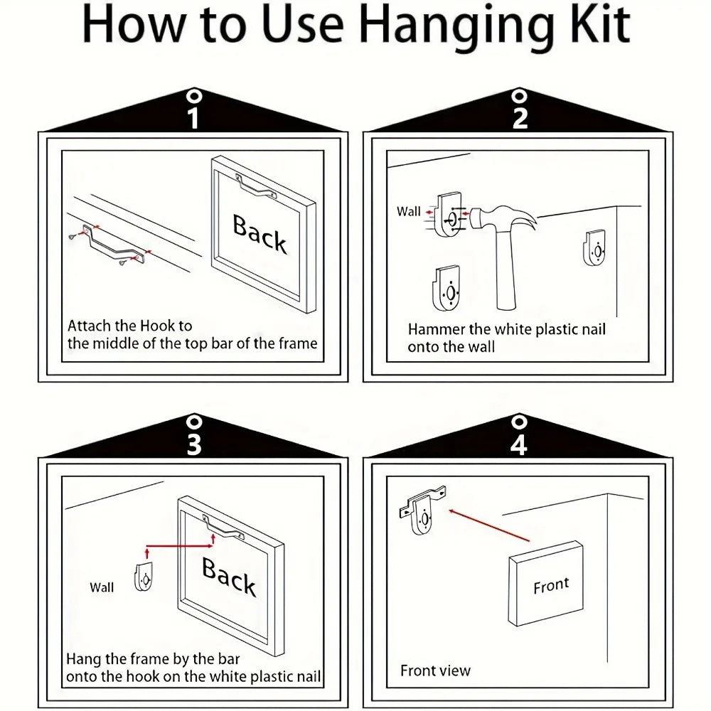 1 piece framed farmhouse wall decoration