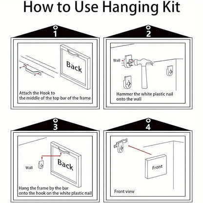 1 piece framed farmhouse wall decoration