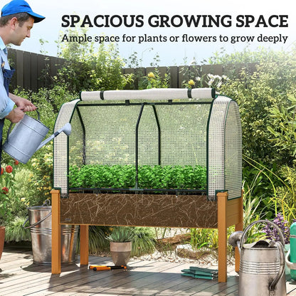 Raised Garden Bed with PE