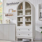 71" Tall Arched Kitchen Pantry