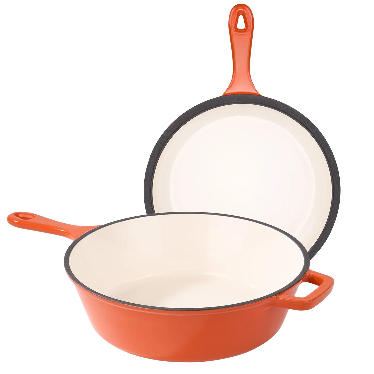 Enamel Cast Iron Frying Pan
