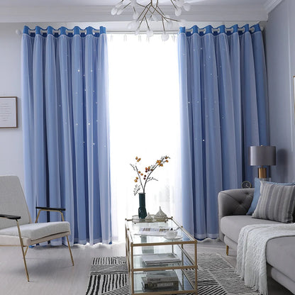 Hollow Out Star Curtain