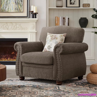 Nailhead Trim Armchair