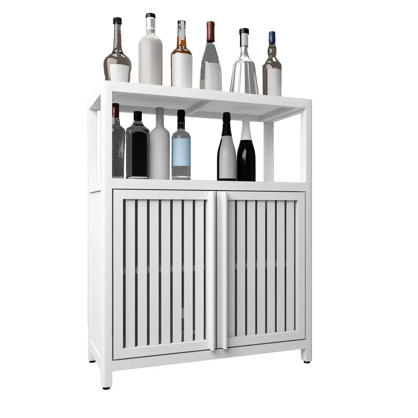 Large Capacity Bamboo Storage Cabinet