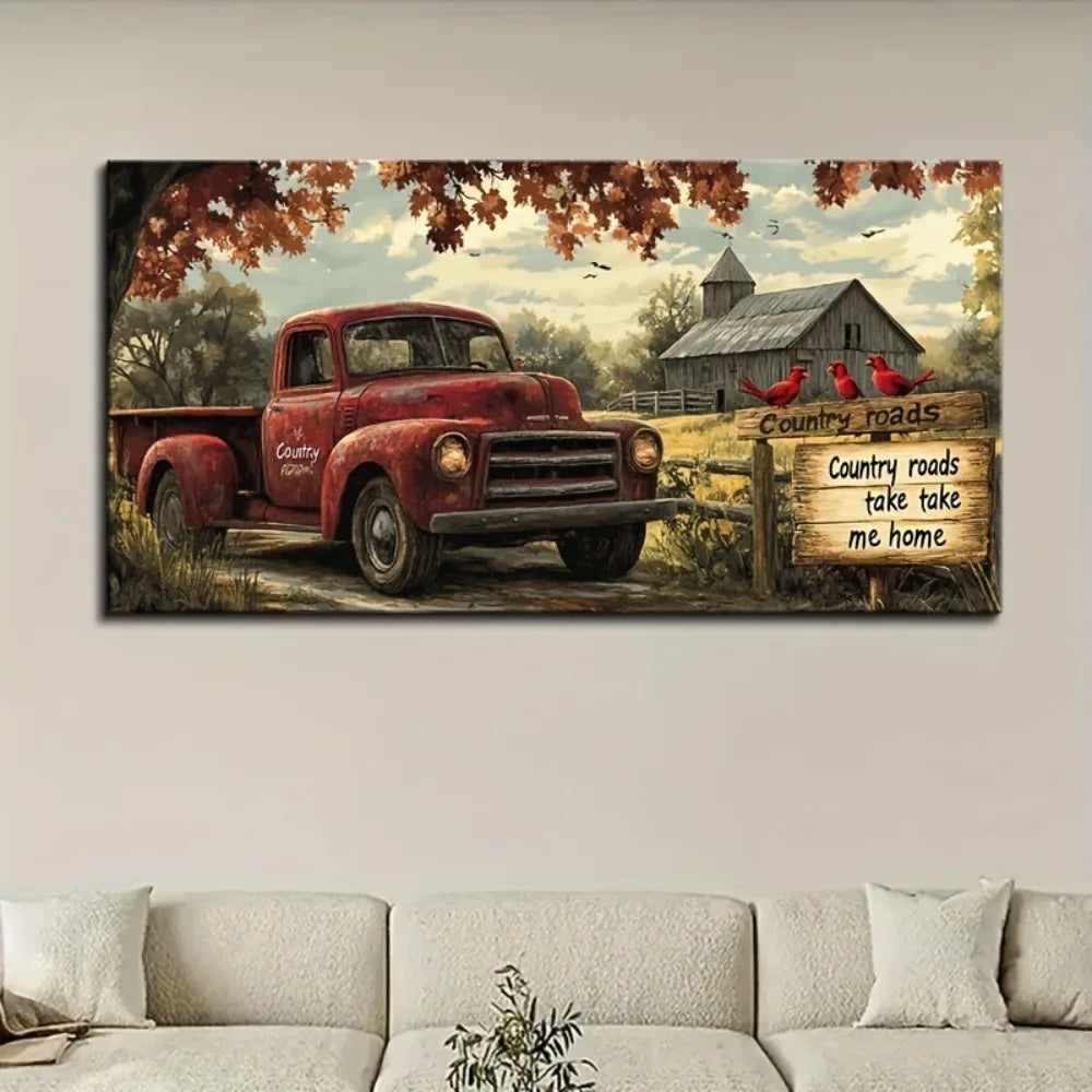 1 piece framed farmhouse wall decoration