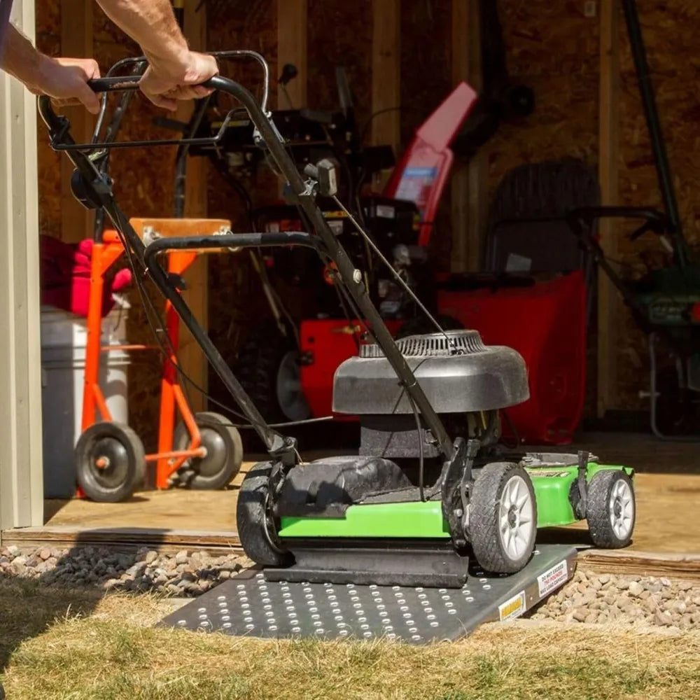 Aluminum Shed Storage Ramp, Capacity with Punch Plate Traction 29" x 24"