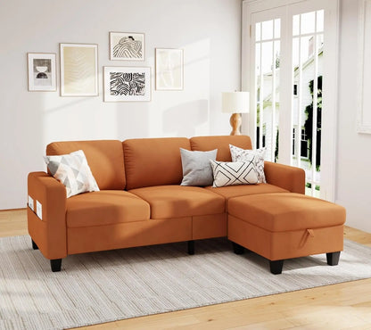 78" Convertible L Shaped Couch