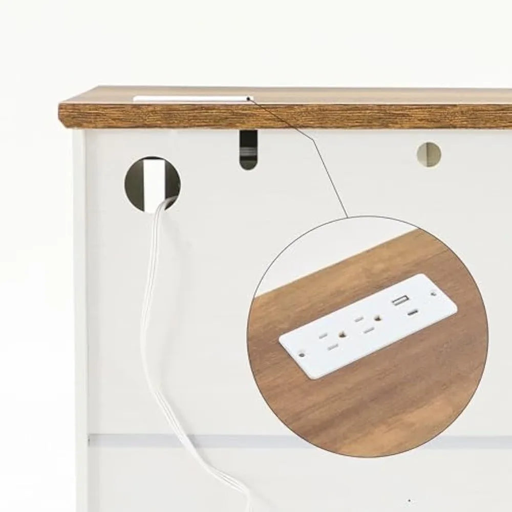 rustic wood 65-inch farmhouse tv stand