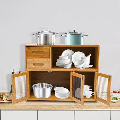 Bamboo Kitchen Utensil Cabinet