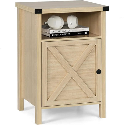 Nightstand Set with Barn Door