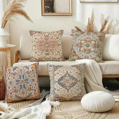 4PCS Bohemian Ethnic Style Throw Pillows
