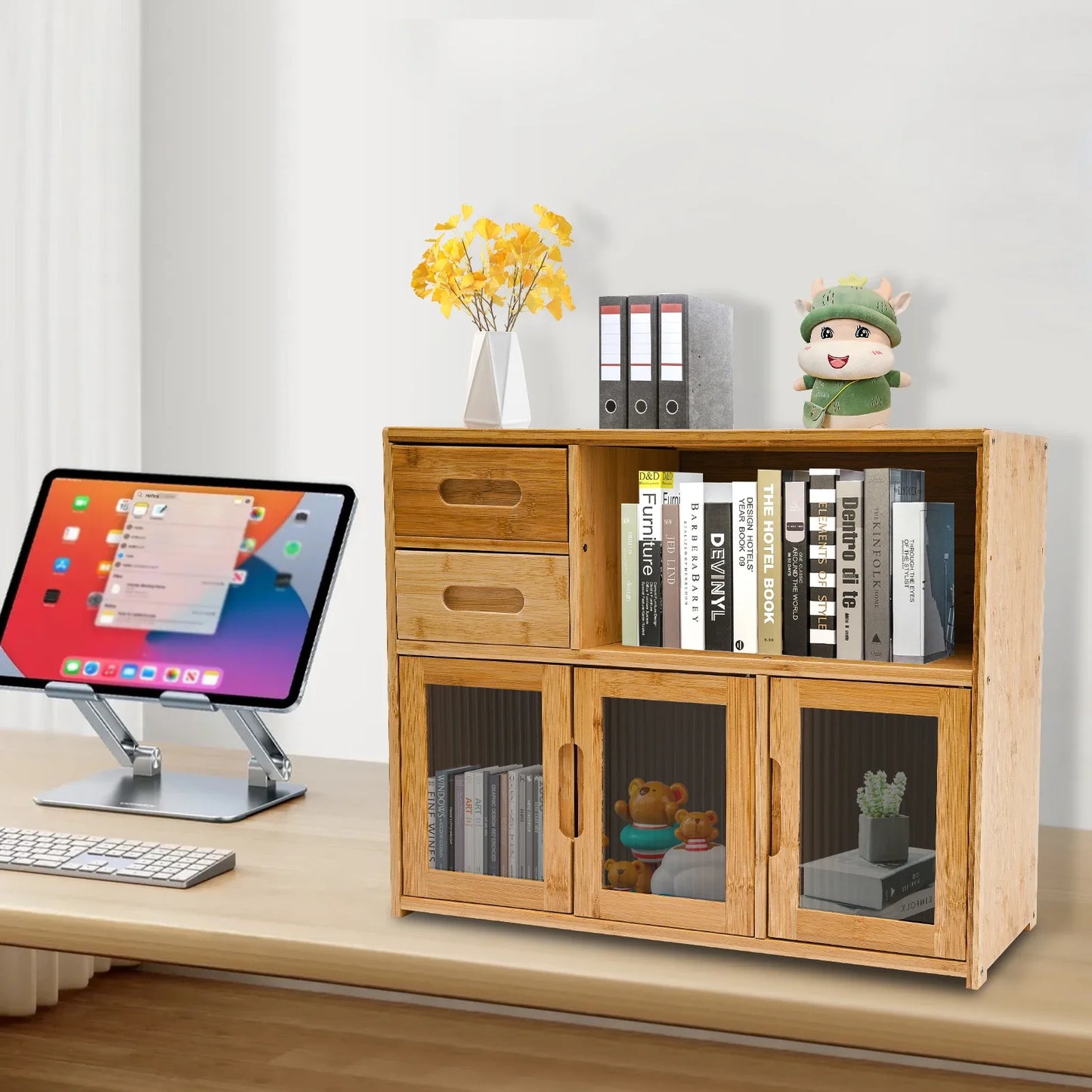 Bamboo Kitchen Utensil Cabinet