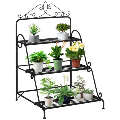 3-Tier Vertical Steel Plant Stand