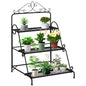 3-Tier Vertical Steel Plant Stand