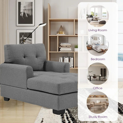 Curved Arm Chaise Lounge