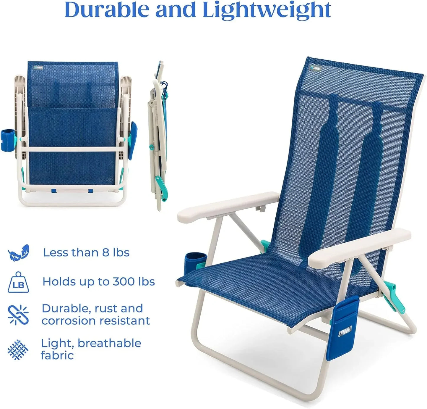 Chairs Set of 2. Anti-Rust Marine Grade Frame.
