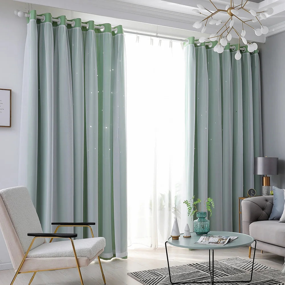Hollow Out Star Curtain