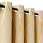 2Pcs Golden Wave &Circle Drapes