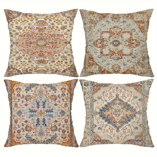 4PCS Bohemian Ethnic Style Throw Pillows