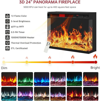 3 Sided Fireplace TV Stand
