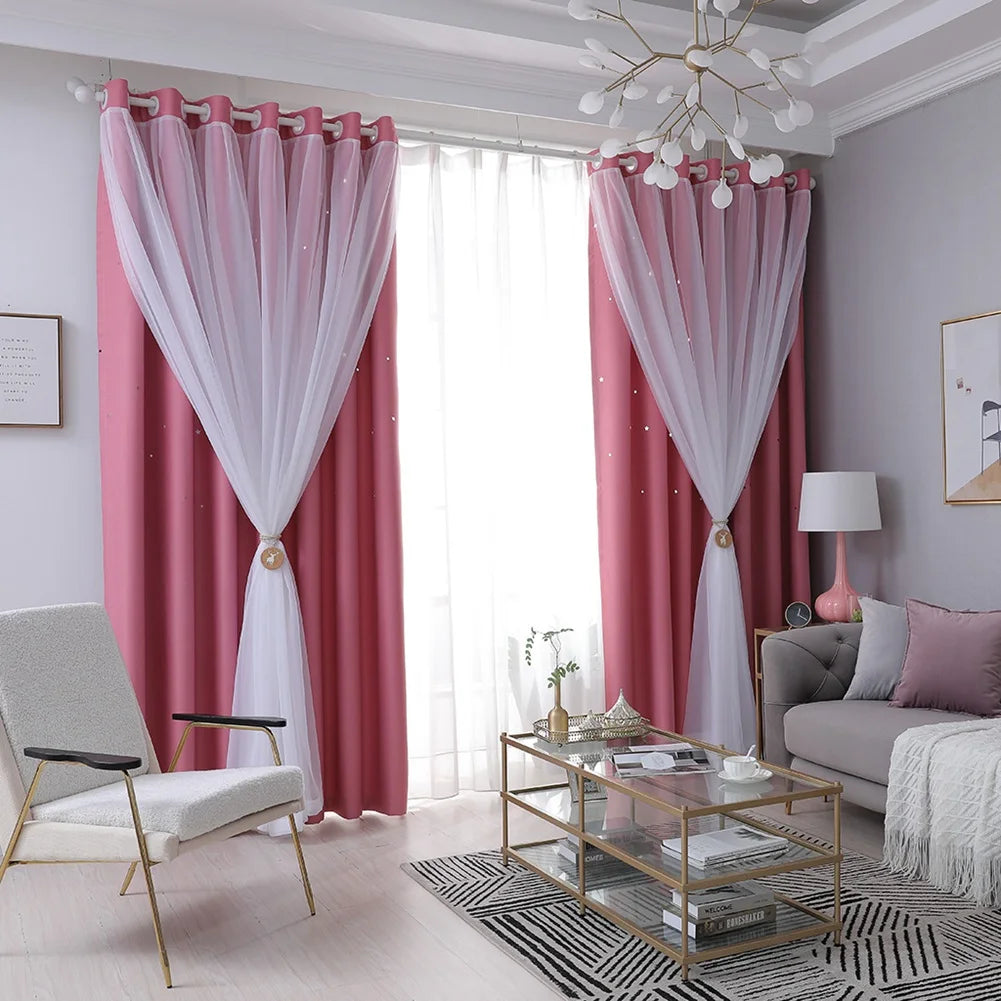 Hollow Out Star Curtain
