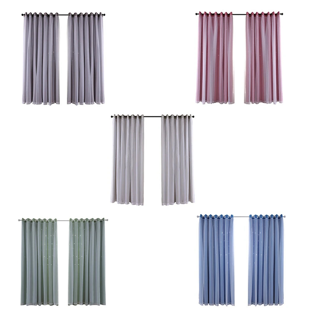 Hollow Out Star Curtain