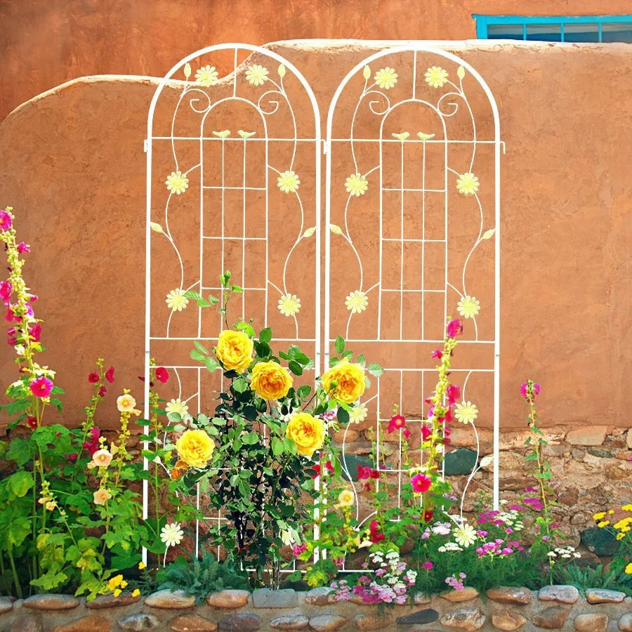 2 Pack Metal Garden Trellis 71 x 19.7