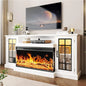 3 Sided Fireplace TV Stand