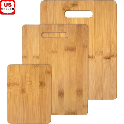 3-Piece Bamboo Cutting Board Set