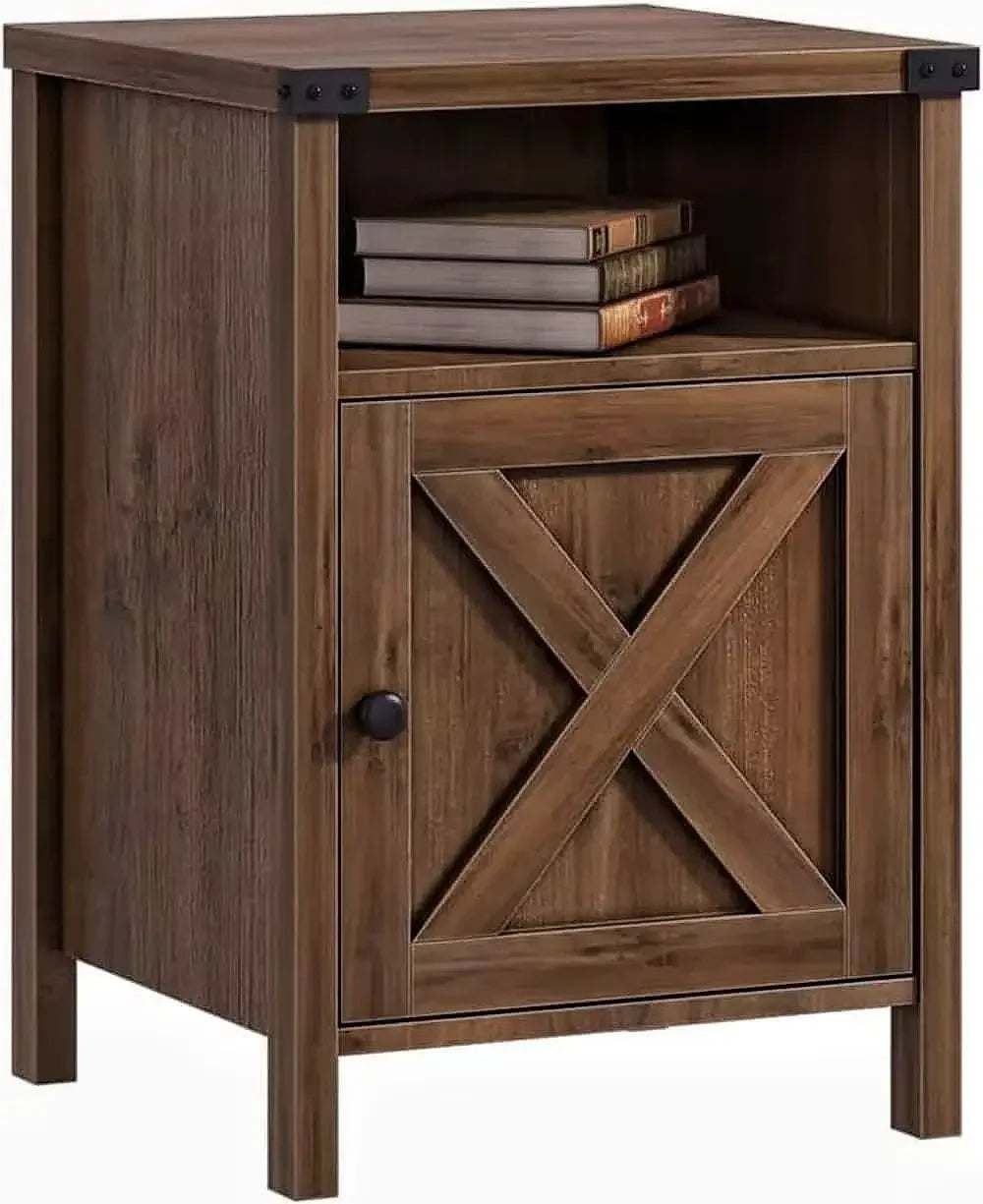 Nightstand Set with Barn Door