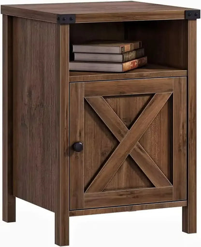 Nightstand Set with Barn Door