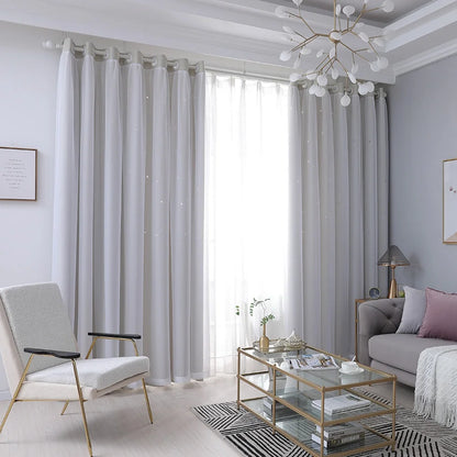 Hollow Out Star Curtain