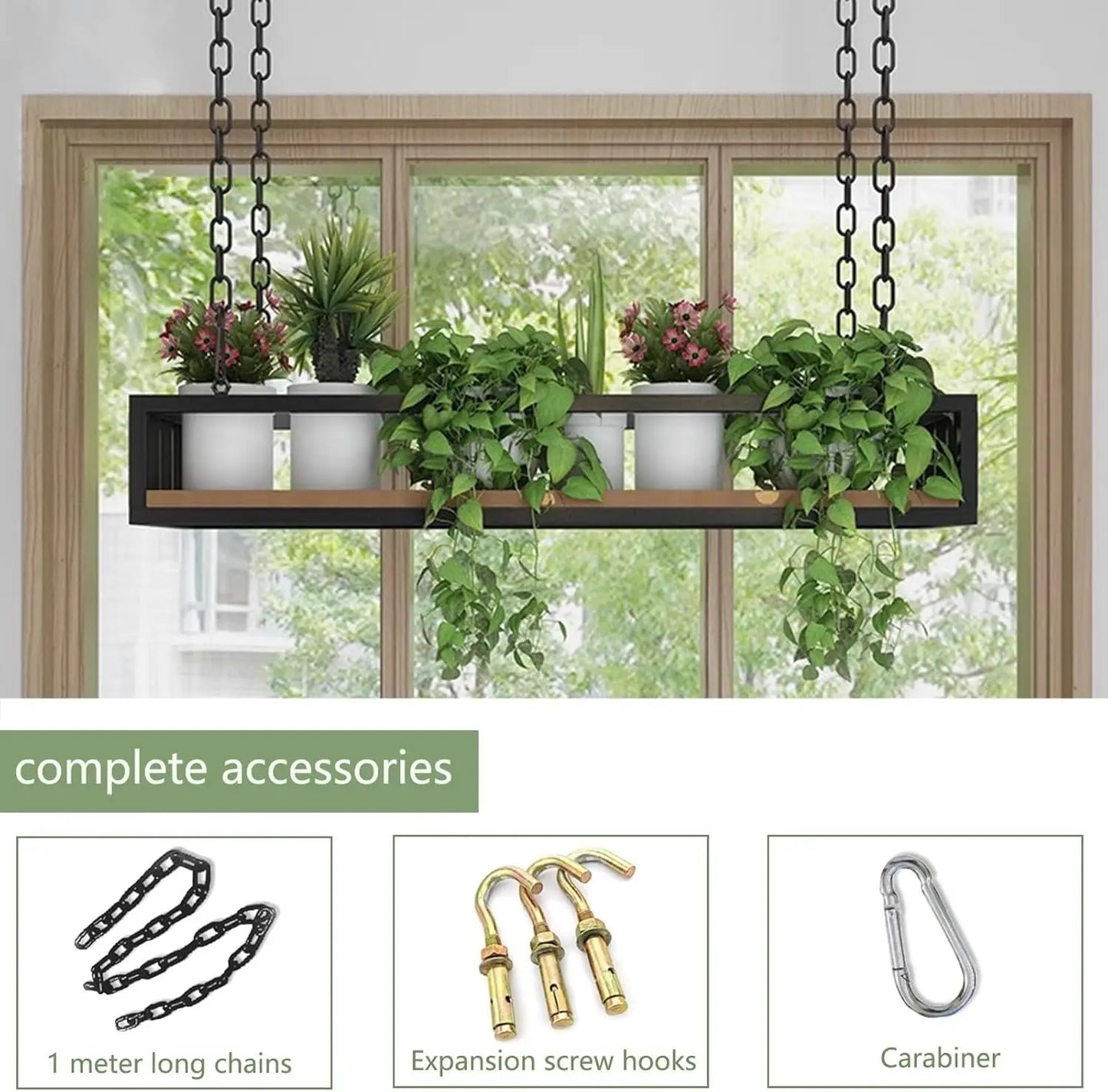Ceiling Hanging Plant Shelves