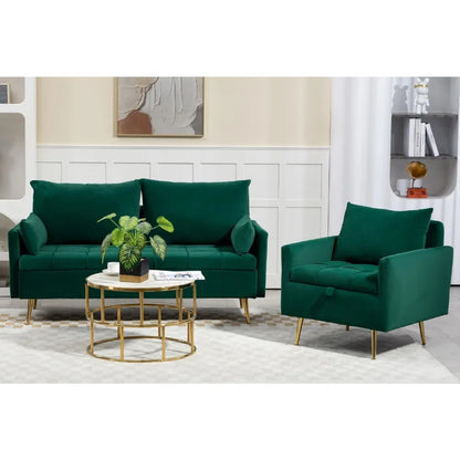 "60" Velvet Loveseat.