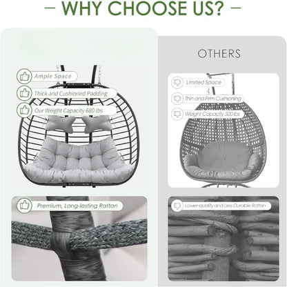 2 Person Double Egg Chair