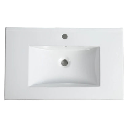 30" Bathroom Vanity Ceramic Top