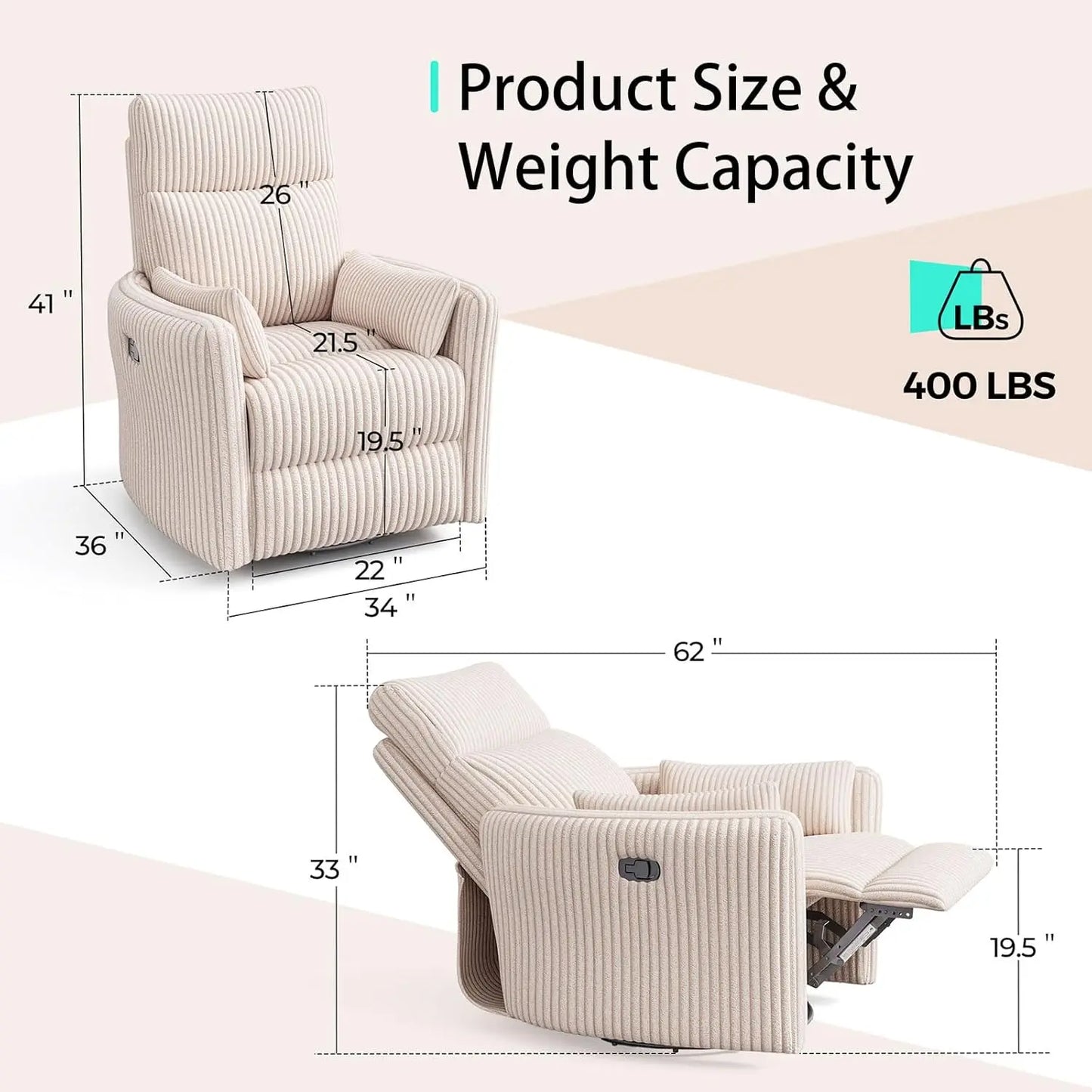 360 Swivel Rocker Recliner