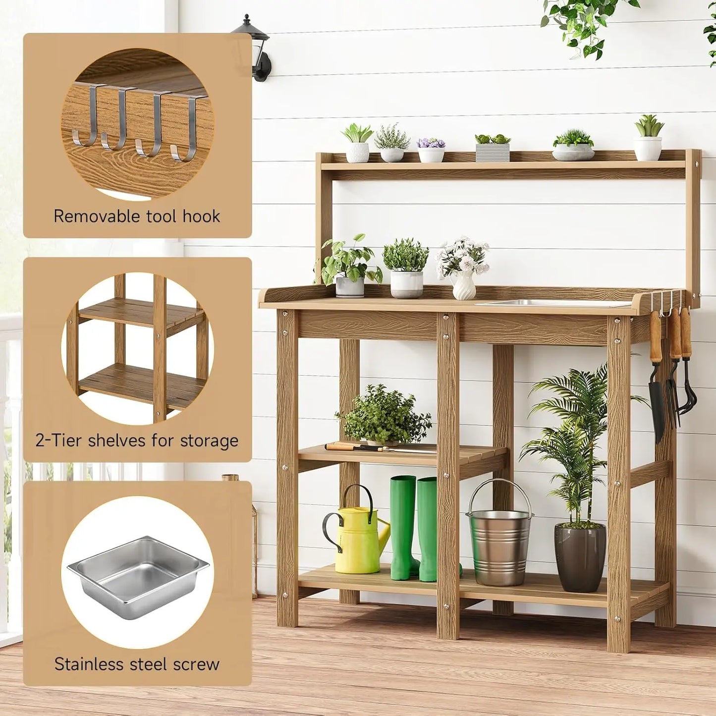 Potting Bench Table