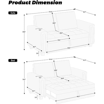 belffin modular sectional sleeper
